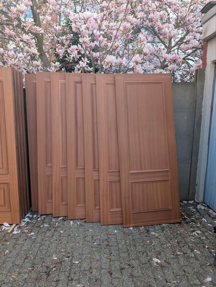 10 Binnendeuren Massief Fineer Eik, Tuin en Terras, Schuttingen, Glas, Ophalen