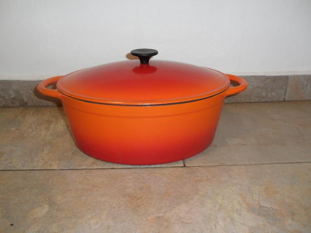 GRANDE COCOTTE OVALE EN FONTE ÉMAILLÉE 9L, Maison & Meubles, Neuf, Enlèvement, Plaque céramique, Fonte