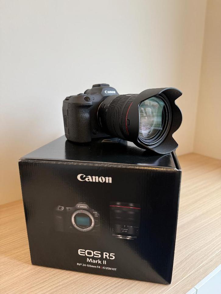 Canon EOS R5 Mk II + 24-105 F4 L IS USM, TV, Hi-fi & Vidéo, Appareils photo numériques, Comme neuf, Canon, 4 à 7 fois, Enlèvement