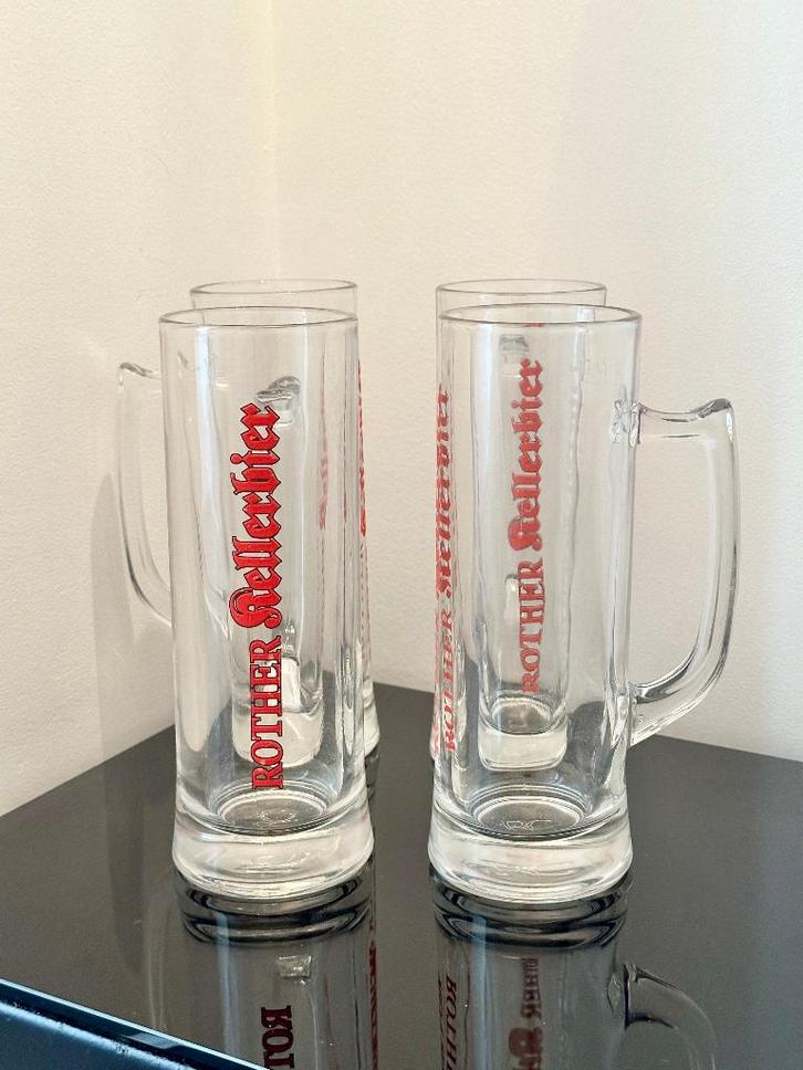 4 grandes chopes de bière Rother Kellerbier 500ml NEW, Collections, Marques de bière, Comme neuf, Chope(s), Autres marques, Enlèvement