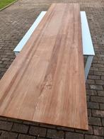 Teakhouten tafelblad, Teck, 200 cm ou plus, Comme neuf, 50 à 100 cm