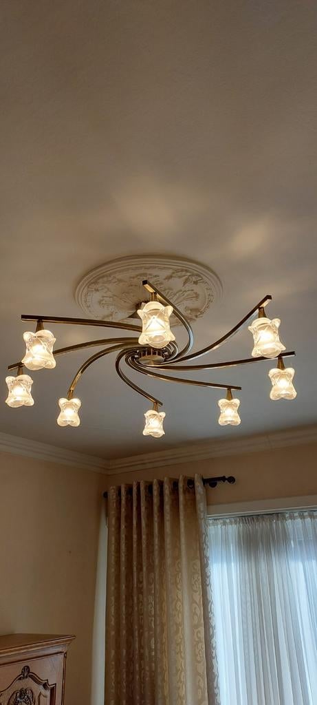 2 luchters (prijs is voor de 2 stuks samen!), Ophalen, Glas