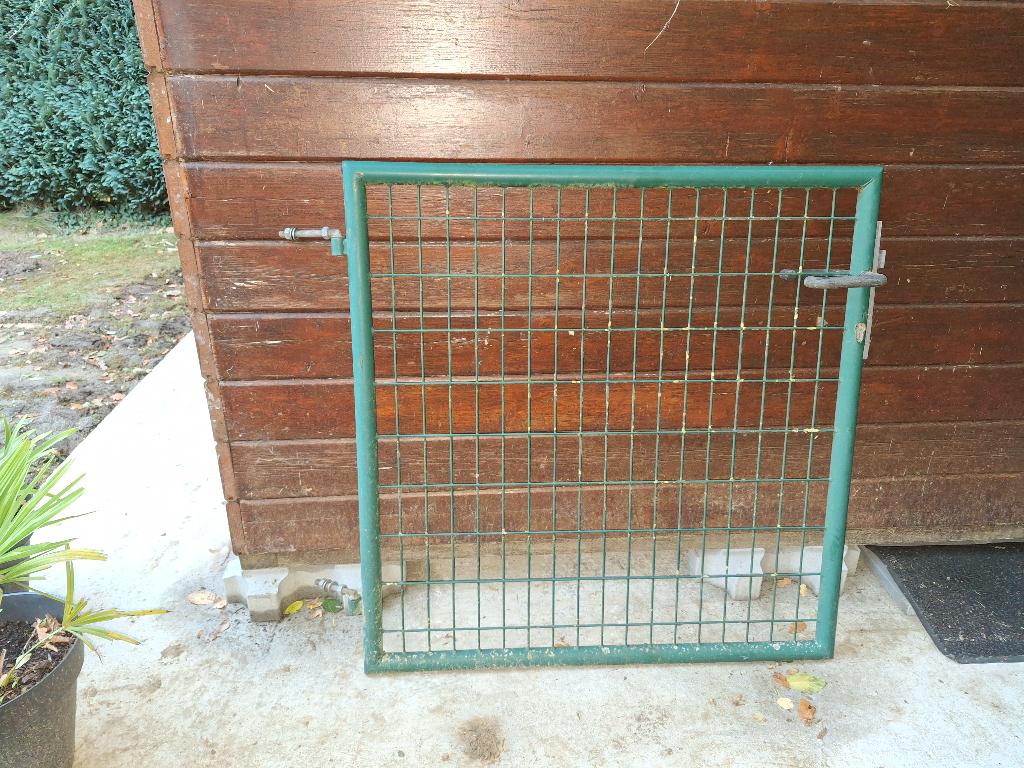 Tuindeur hek, Tuin en Terras, Tuinhekken en Hekwerk, Ophalen, Gebruikt, Aluminium, Overige typen