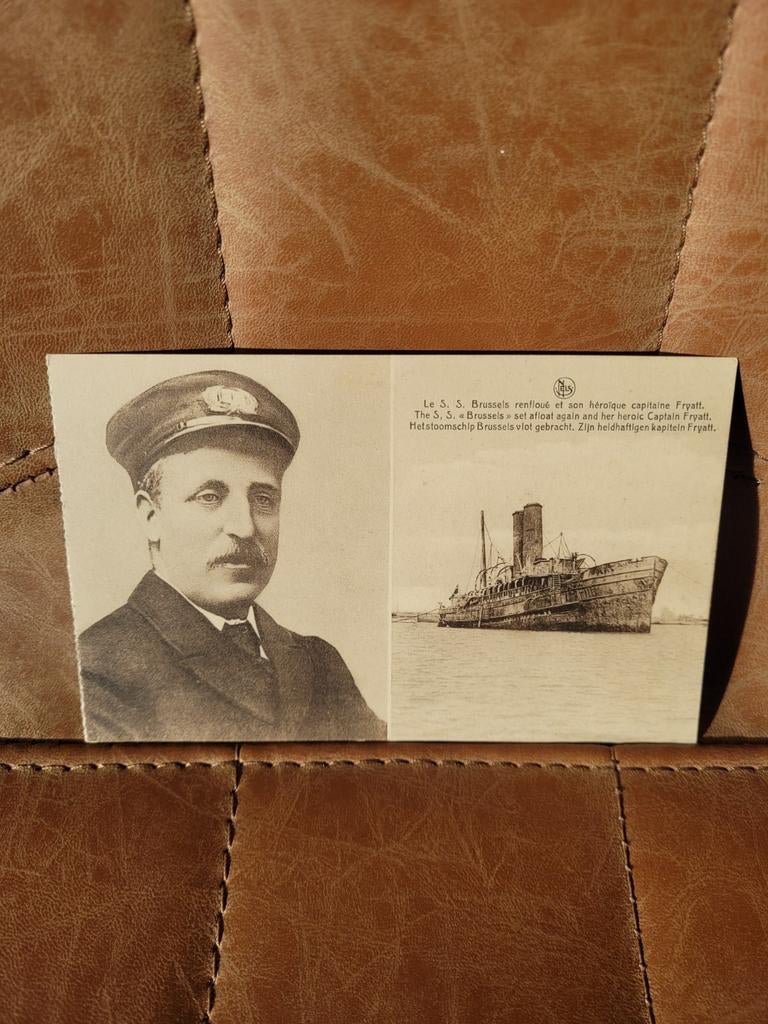 Le S.S. Brussels renfloué et son héroïque capitaine Fryatt, Collections, Objets militaires | Général, Enlèvement ou Envoi