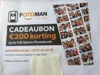 Fotoman cadeaubon, Tickets en Kaartjes, Drie personen of meer, Cadeaubon, Overige typen