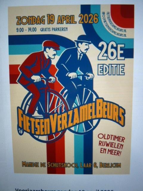 antieke fietsen op de fietsbeurs te BERLICUM 19 april, Enlèvement