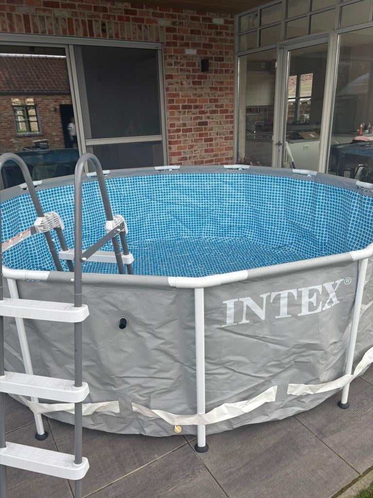 Intex prisma zwembad, Jardin & Terrasse, Piscines, Utilisé, Piscines hors sol, 80 à 120 cm, 200 à 400 cm, 300 cm ou plus, Rond
