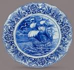 Boch La Louvière "Delfts" sierbord., Antiquités & Art, Antiquités | Céramique & Poterie, Enlèvement