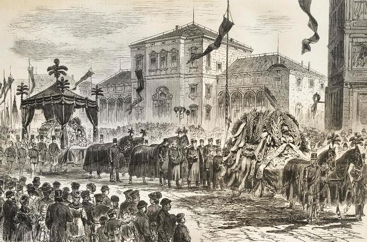 Cortège funèbre - Richard Wagner, Antiquités & Art, Art | Eaux-fortes & Gravures, Enlèvement ou Envoi