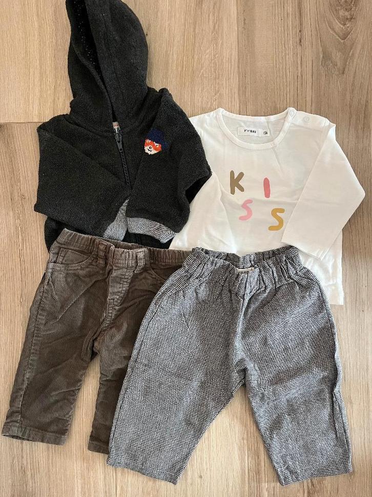Filou & Friends set 6M – T-shirt, pull en 2 broeken, Kinderen en Baby's, Babykleding | Maat 74, Nieuw, Jongetje of Meisje, Setje