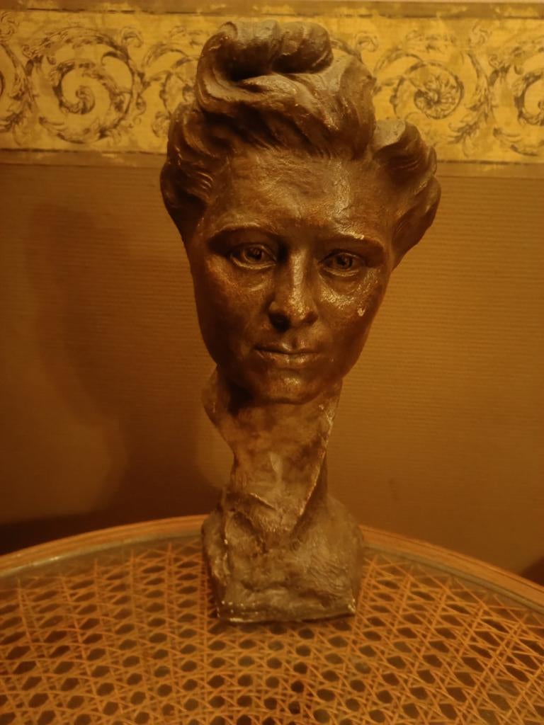 Masker in gips, Antiek en Kunst, Ophalen, Gips, Masker