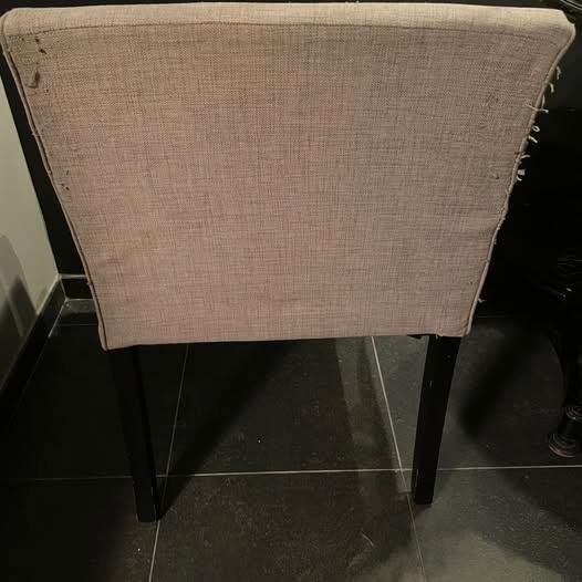 chaises de table, Maison & Meubles, Chaises, Utilisé, Cinq, Six Chaises ou plus, Bois, Tissus, Autres couleurs, Enlèvement