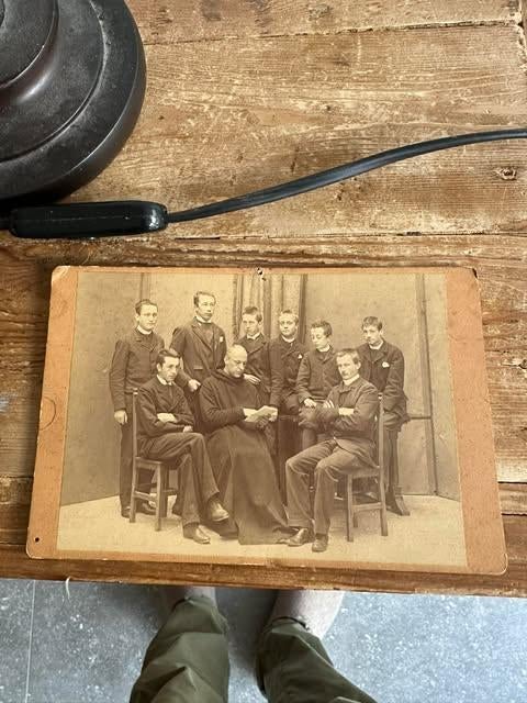 oude klas foto op karton, Ophalen of Verzenden, Gebruikt, Overige onderwerpen, Foto