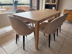 Eettafel Franse Eik met stoelen, Huis en Inrichting, Tafels | Eettafels, Ophalen, Zo goed als nieuw
