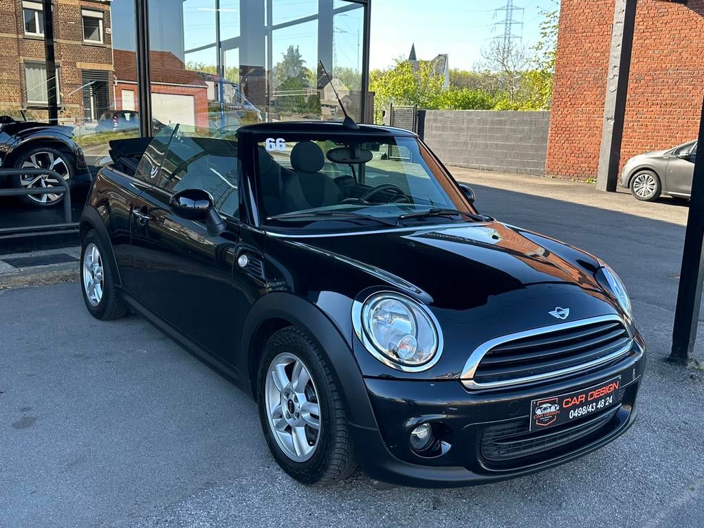 Mini one Cabriolet / 1.6i / 2013 / eu6/ 130.000km / garantie, Auto's, 4 zetels, Zwart, Bedrijf, Handgeschakeld