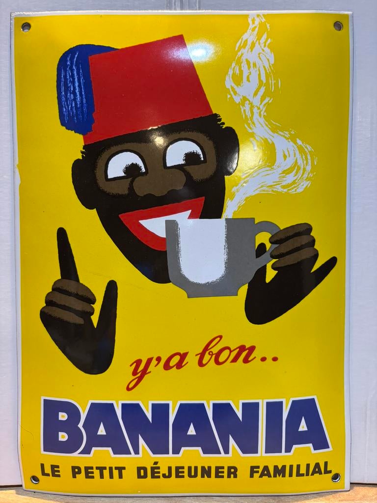 Plaque émaillée Banania, Enlèvement ou Envoi, Comme neuf