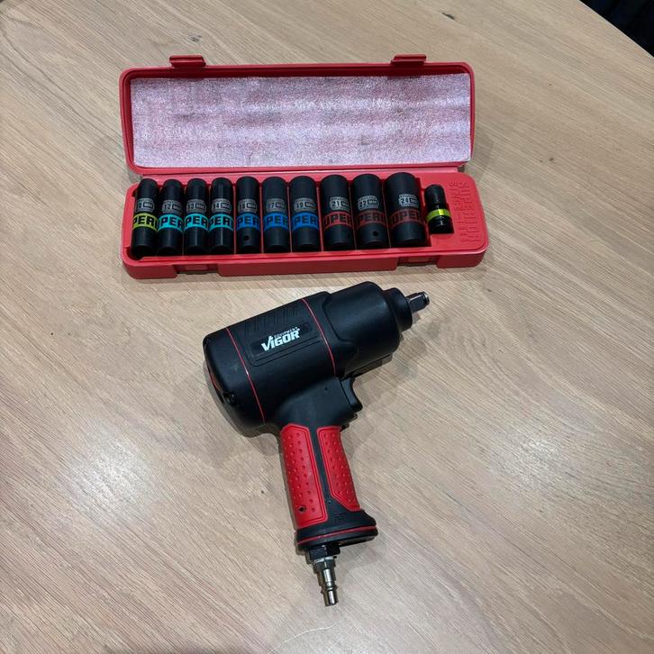 Vigor V4800 nutrunner + complete contactdoos, Auto diversen, Autogereedschap, Zo goed als nieuw, Ophalen