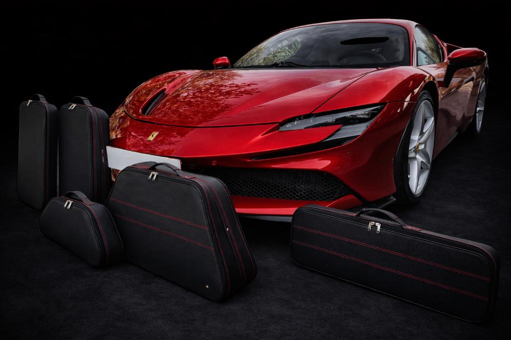 Roadsterbag koffers/kofferset voor de Ferrari SF90, Auto diversen, Auto-accessoires, Nieuw, Verzenden