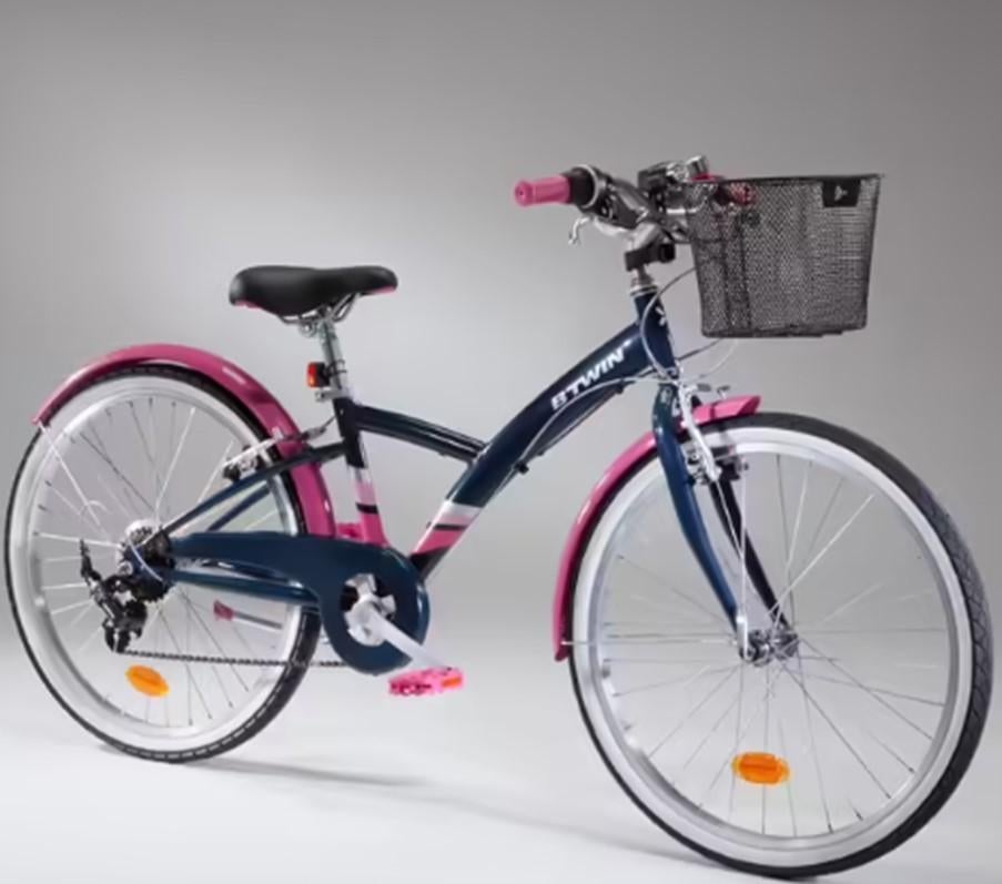 Vélo pour filles BTWIN – 24 pouces – 9‑12 ans, Vélos & Vélomoteurs, B-Twin, Comme neuf, Enlèvement, Vitesses
