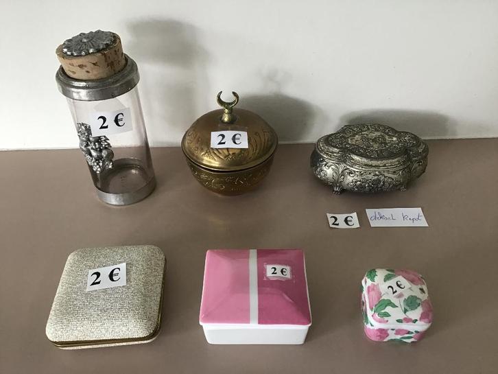 6 speciale opberg items aan 2 euro, Antiek en Kunst, Curiosa en Brocante, Ophalen of Verzenden