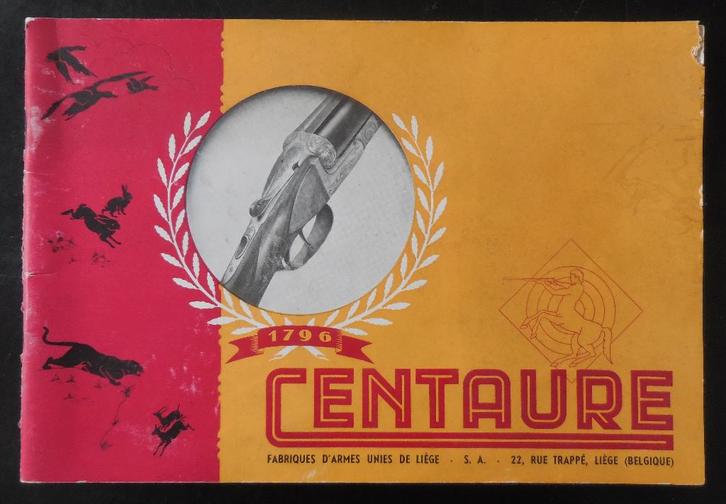 catalogus "Centaure" wapenfabriek Luik - 1796-1946, Verzamelen, Militaria | Algemeen, Ophalen of Verzenden