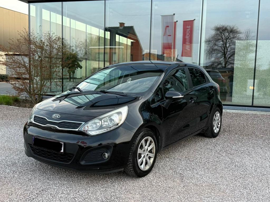 Kia Rio 2013 diesel 1.1 CRDi 75pk, Auto's, Kia, Euro 5, Zwart, Zwart, 5 deurs