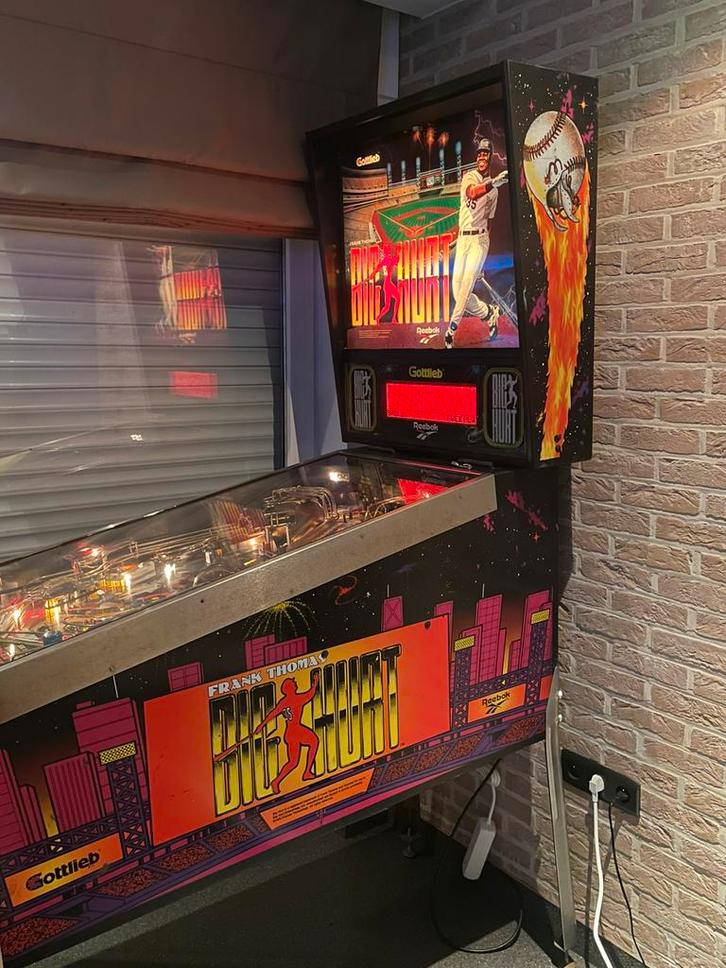 Big Hurt flipperkast (Gottlieb) - Frank Thomas, Verzamelen, Automaten | Flipperkasten, Zo goed als nieuw, Flipperkast, Gottlieb