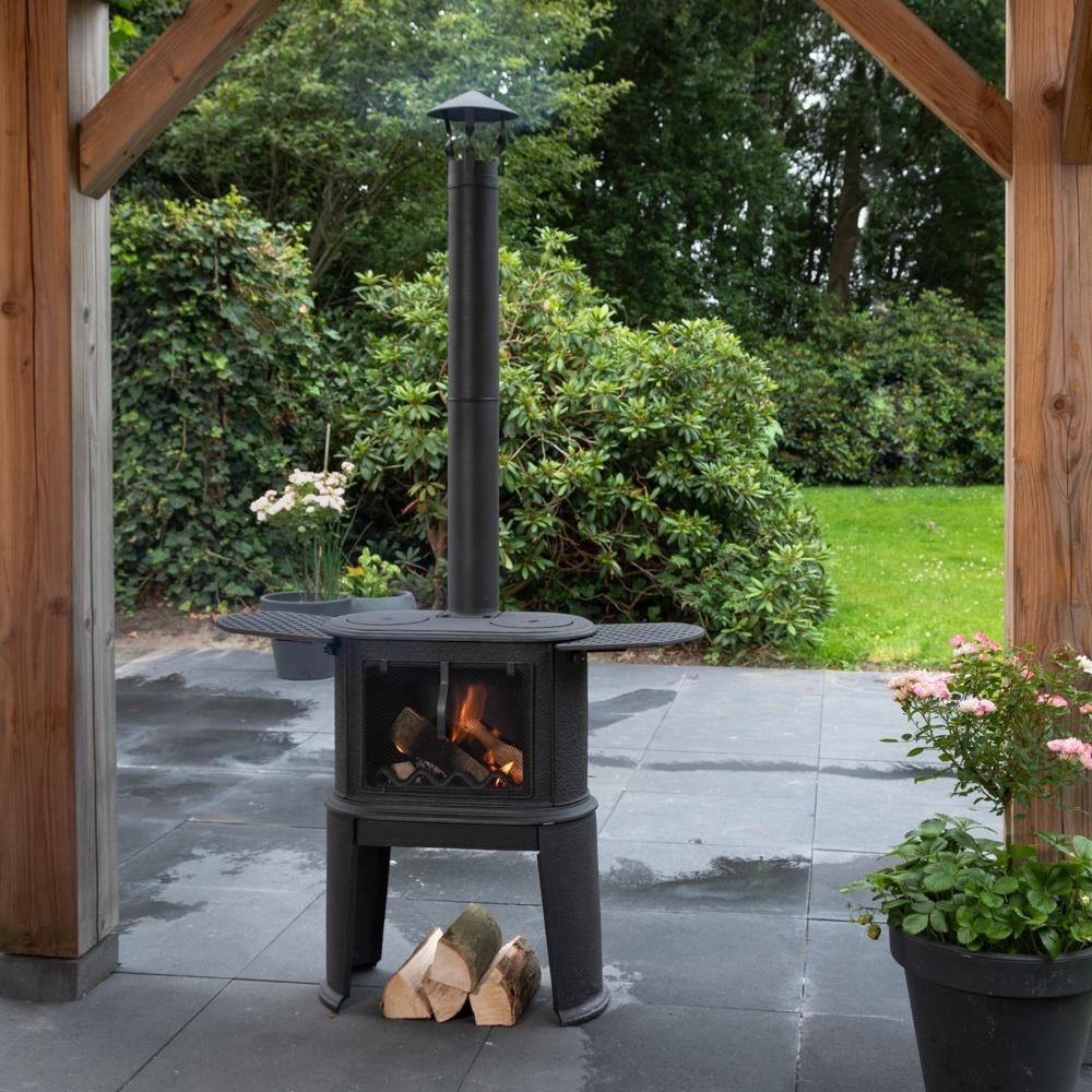 Poêle d'extérieur en fonte lourde Vulture, Enlèvement ou Envoi, Neuf