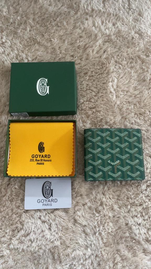 Goyard portemonnee, Handtassen en Accessoires, Nieuw, Leder, Groen, Ophalen