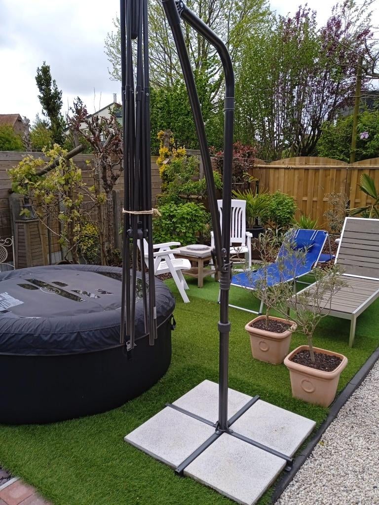 Parasolvoet, Ophalen, Parasolvoet