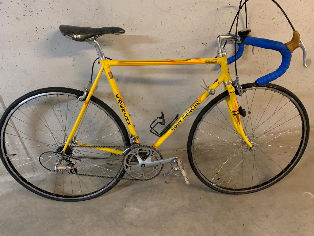 Retro koersfiets Eddy Merckx, 28 inch, Gebruikt, 15 tot 20 versnellingen, 53 tot 57 cm