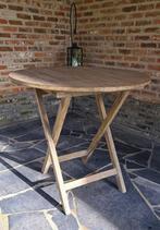 Houten tafel, Huis en Inrichting, Tafels | Eettafels, Ophalen, Rond, 50 tot 100 cm