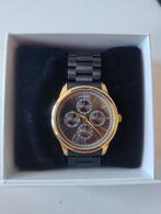 Montre : Venizi Bijoux (noir/or) - acier inoxydable, Montre-bracelet, Autres marques, Enlèvement ou Envoi, Acier