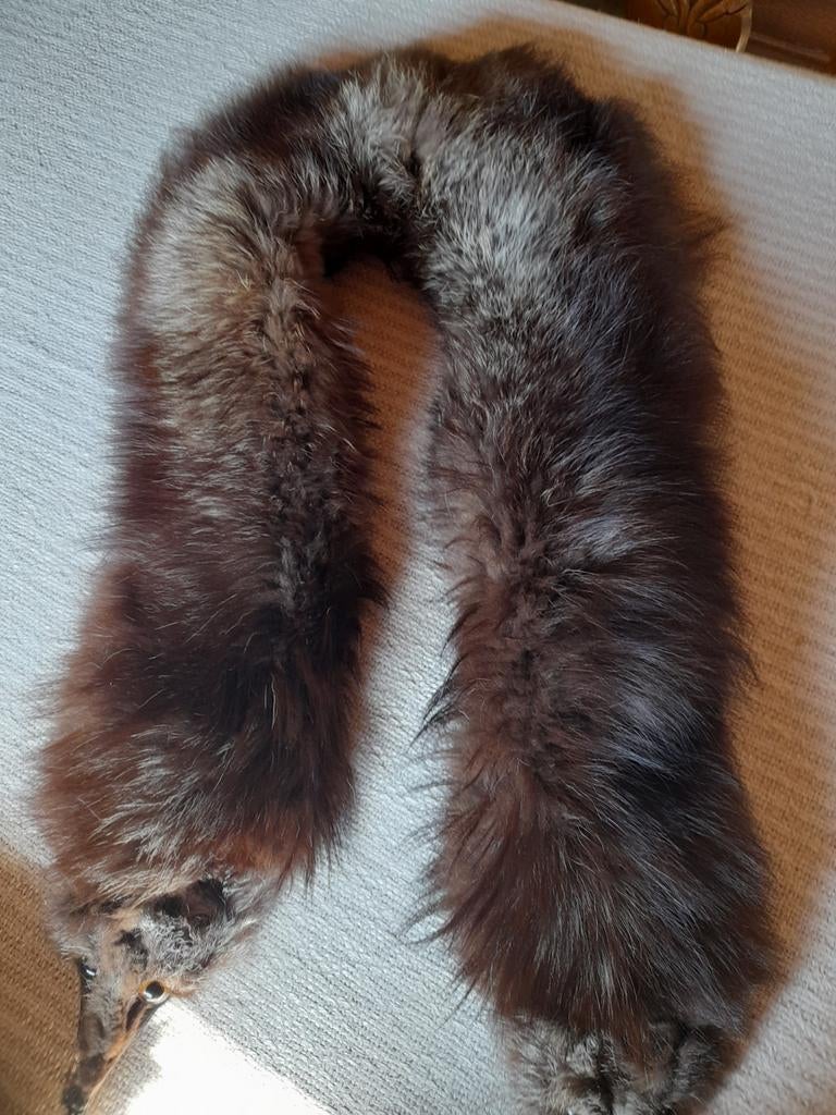 Etole, fourrure de vison véritable, 2 têtes, parfait état, Vêtements | Femmes, Enlèvement ou Envoi, Comme neuf, Brun