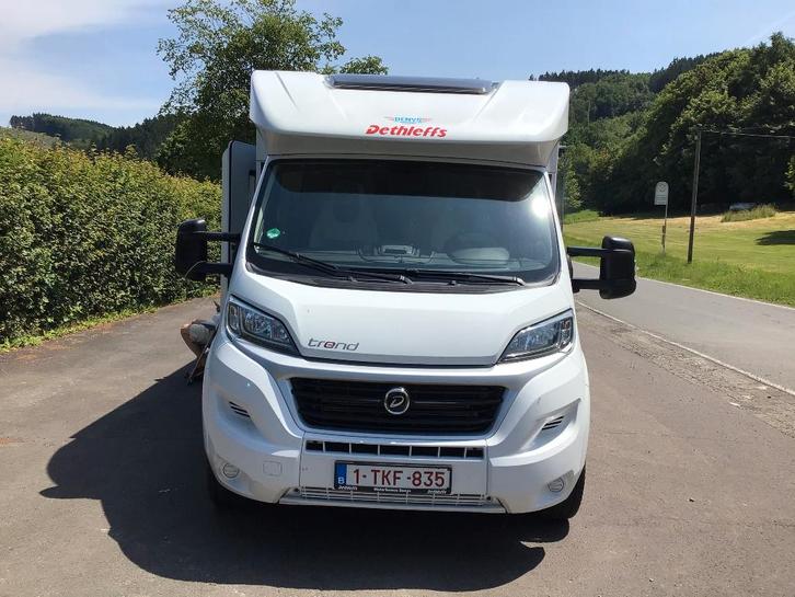 Dethleffs Trend T7057 DBM verlaagde prijs, Caravans en Kamperen, Mobilhomes, Particulier, tot en met 3, Half-integraal, Dethleffs
