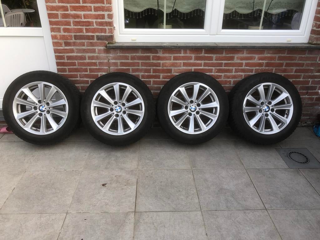 Bmw 5-4-6 banden en velgen, Ophalen, Gebruikt, Banden en Velgen, 17 inch