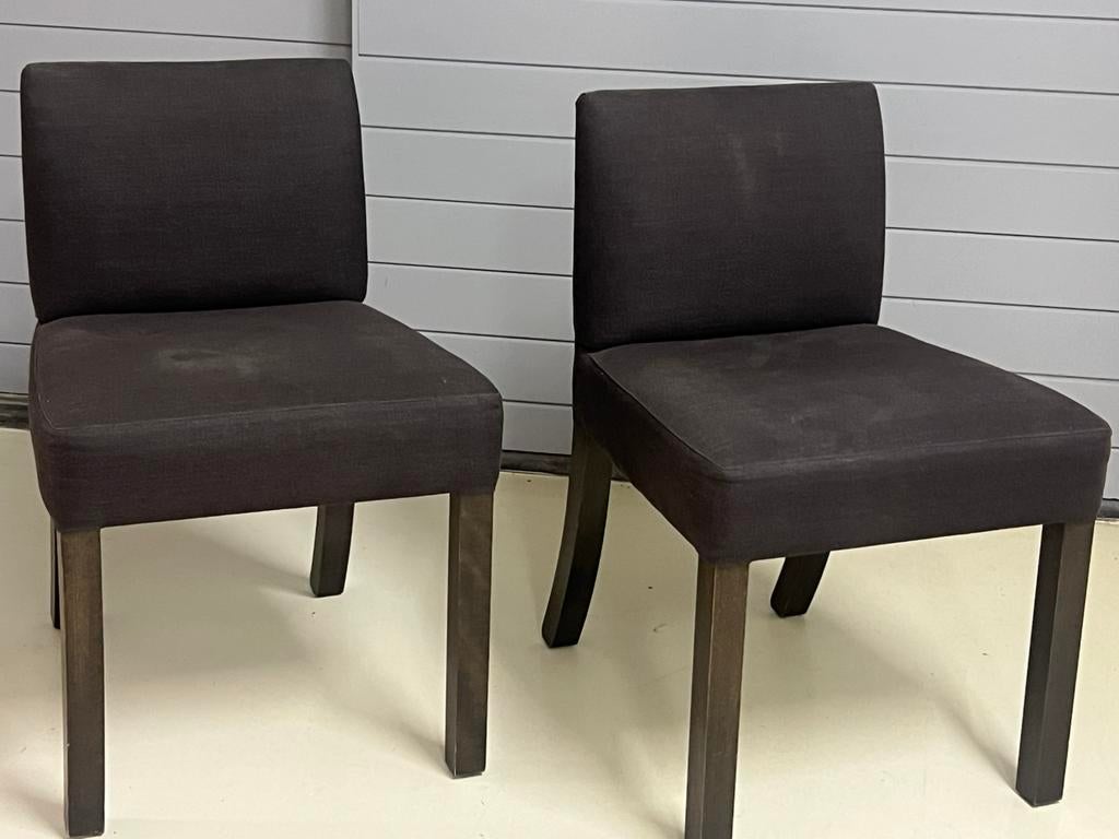 8 stoffen stoelen, Huis en Inrichting, Stoelen, Ophalen, Gebruikt, Bruin, Vijf, Zes of meer stoelen