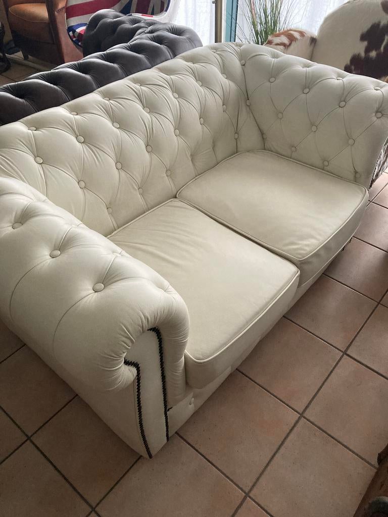 Chesterfield blanc, Enlèvement, Comme neuf