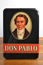 Panneau de pub Glacoid des années 1940 Don Pablo Cigars, Collections, Enlèvement ou Envoi, Utilisé, Panneau publicitaire