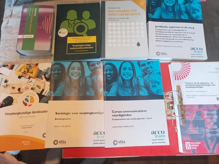Ucll verpleegkunde cursus en boeken 1st jaar (23-24), Livres, Livres d'étude & Cours, Enlèvement