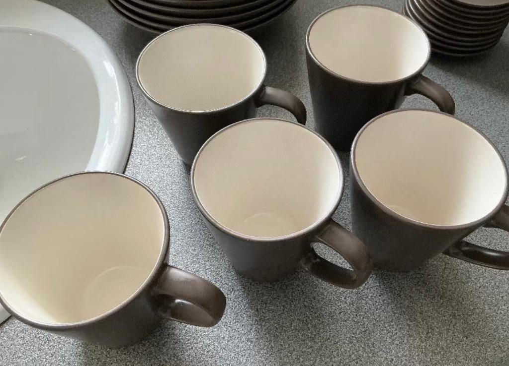 5 grote tassen IKEA bruin, Huis en Inrichting, Ophalen, Gebruikt