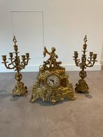“3-delige Franse stijl schouwklok met kandelaars  –  1987”, Enlèvement, Autres matériaux