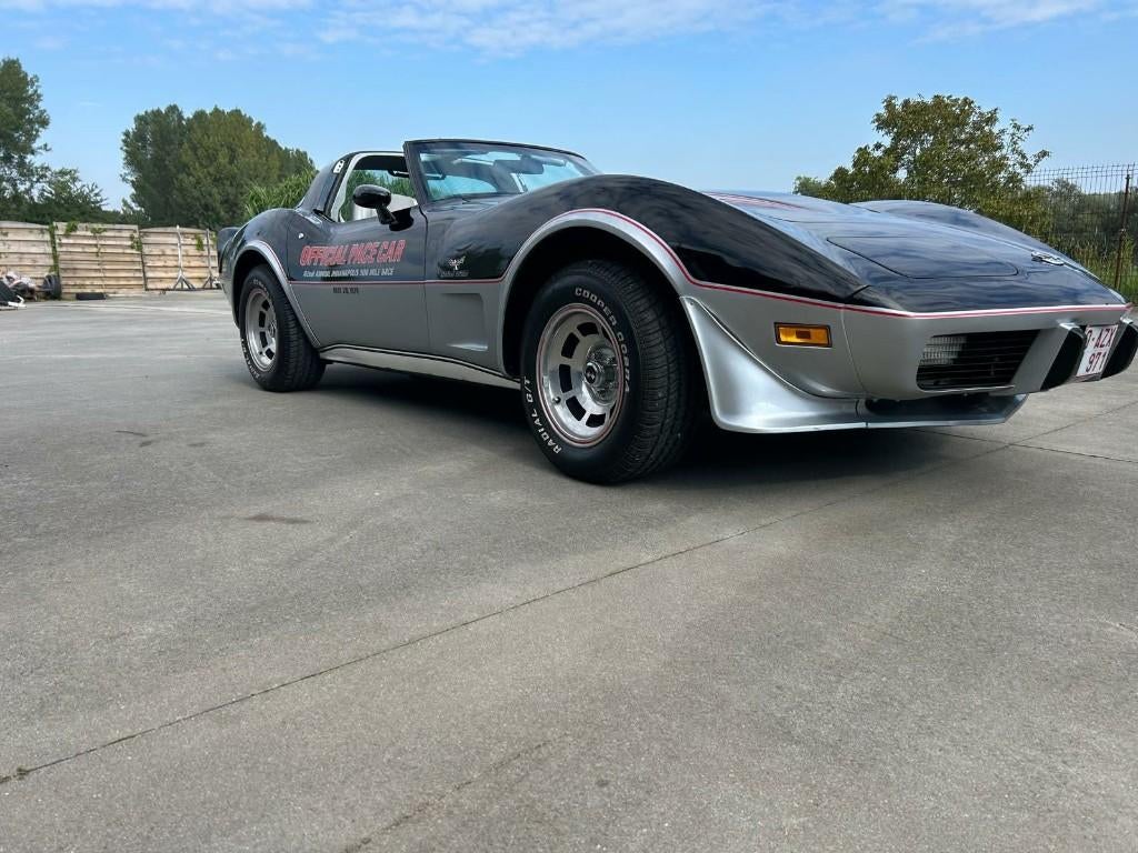 Chevrolet Corvette 1978, Auto's, Automaat, Achterwielaandrijving, Cabriolet, Zwart