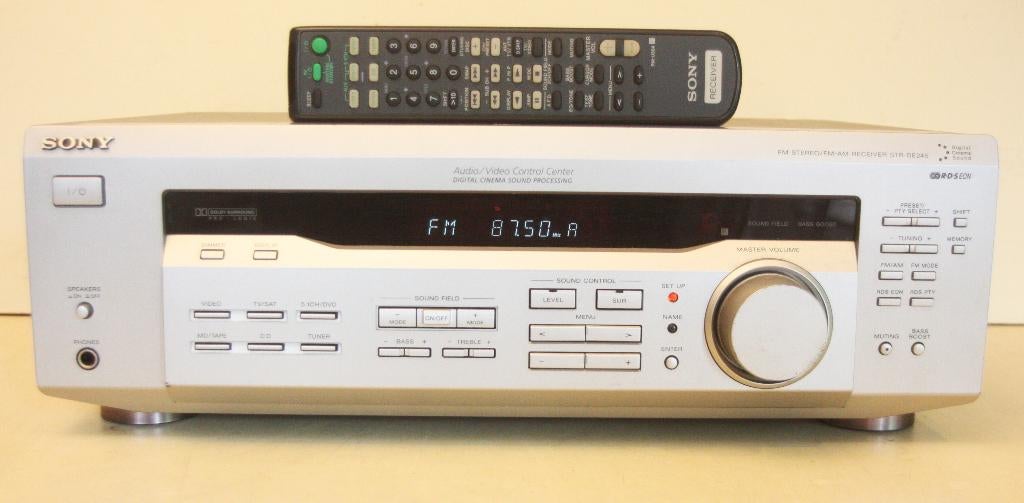 Sony STR-DE245 Versterker Receiver Met Afstandsbediening, Ophalen of Verzenden, Zo goed als nieuw, Sony, 120 watt of meer