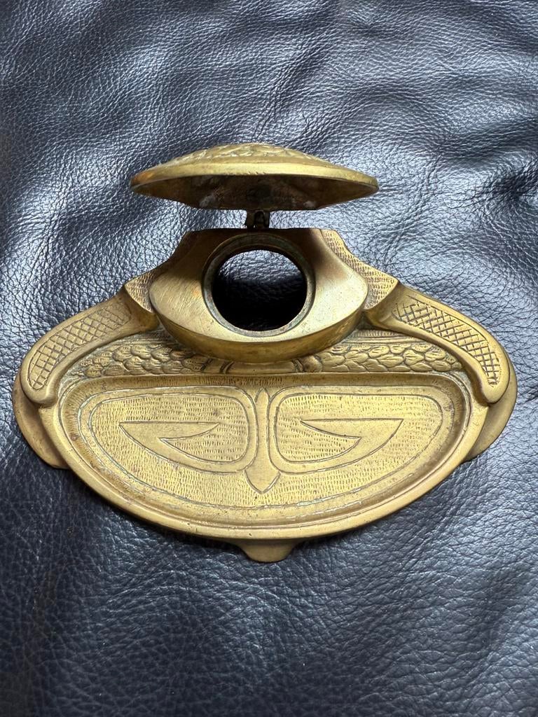 Art nouveau inktpot, Ophalen of Verzenden