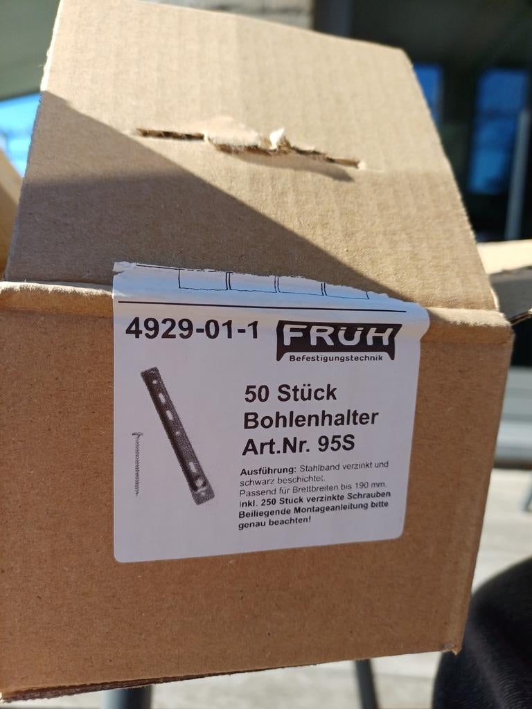 Terras plank houders (hard hout), Ophalen