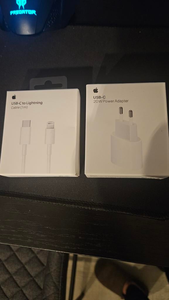 iphone oplader en kabel, Ophalen of Verzenden, Nieuw, Apple iPhone