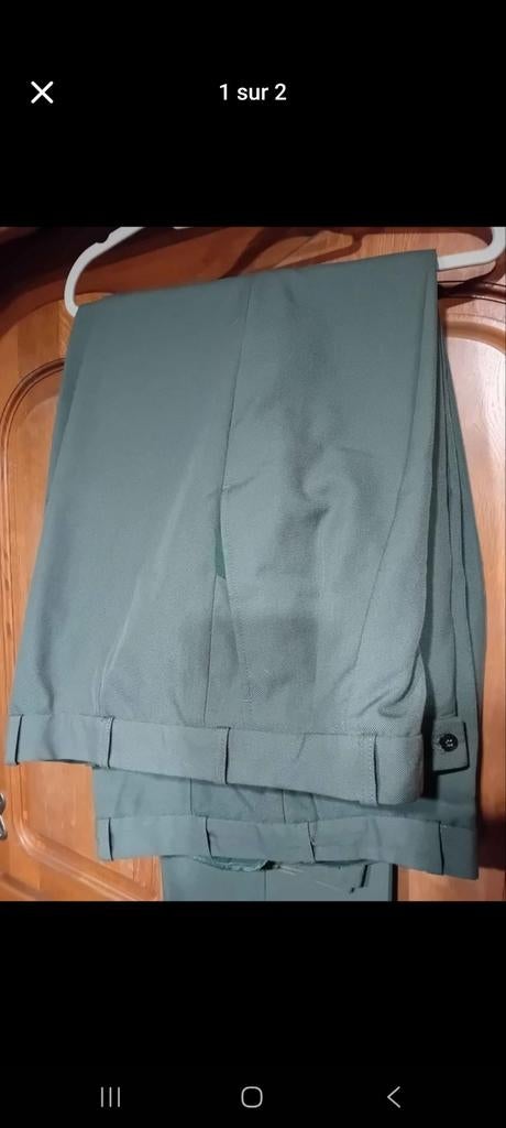 2 pantalons de service dress armee belge taille 56 et 51, Collections, Objets militaires | Général, Enlèvement