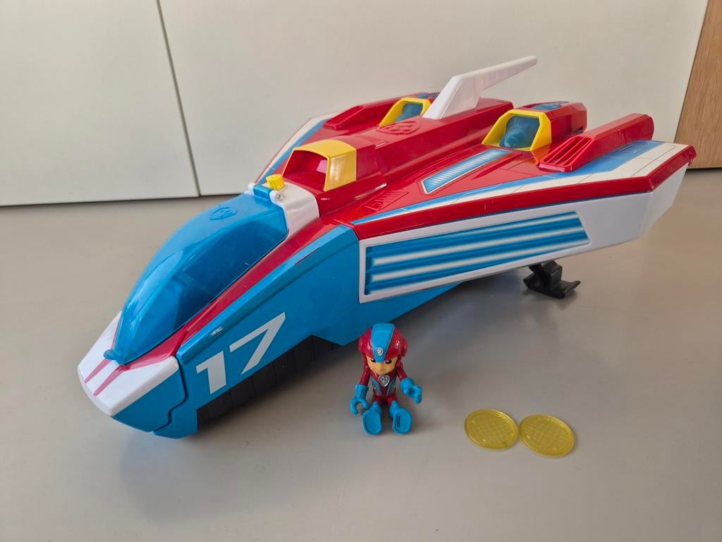 Paw Patrol Mighty pups Jet Command Center 2 in 1 vliegtuig, Ophalen