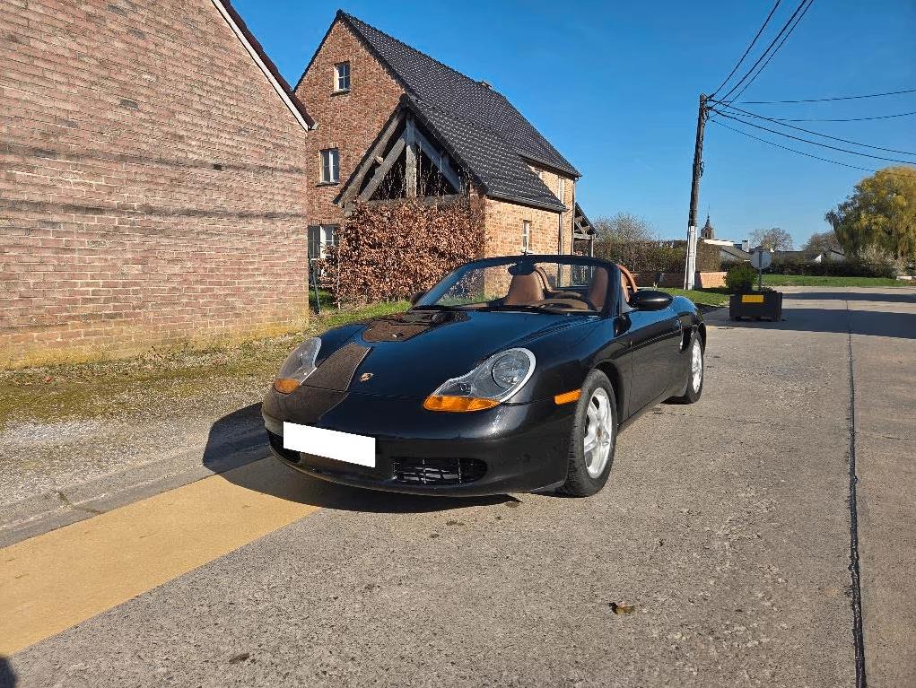 Porsche Boxster//volledig notebook Porsche 2.7/2e rekwisiet, Auto's, Porsche, Automaat, Beige, Cabriolet, Zwart